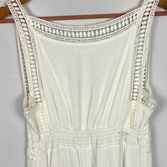 Max Studio Women Lace V-Neck Sleeveless Maxi Dress Sz 4 Boho Party Beach Coastal - Picture 11 of 16